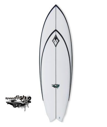 Prancha Modelo Speed Fish Silver Surf Surfboards. Prancha Hibrida. Fácil Performance. Para Iniciantes e Experientes.