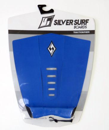 Deck Antiderrapante Surf Borracha Fina Silver Surf Azul.