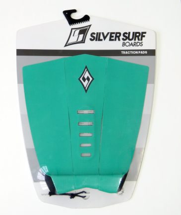 Deck Antiderrapante Surf Borracha Fina Silver Surf Verde.