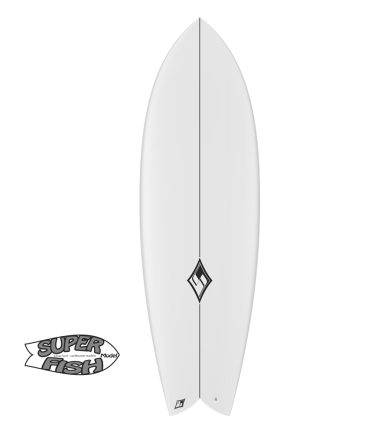 Prancha de Surf Silver Surf Surfboards Modelo Super Fish Big Fish Big Guy Retro Biquilha Triquilha.