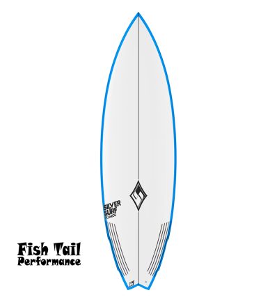 Prancha de Surf Silver Surf Surfboards Modelo Fish Tail Performance. Prancha Fish Alto desempenho. Double Wing Swalow.