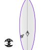 Prancha de Surf Silver Surf Surfboards Modelo Hyper Fish Round Nose Fish Biquilha.