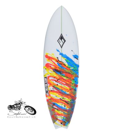 Prancha de Surf Silver Surf Surfboards Modelo Sapi Model Round Nose Fish Performance Triquilha.