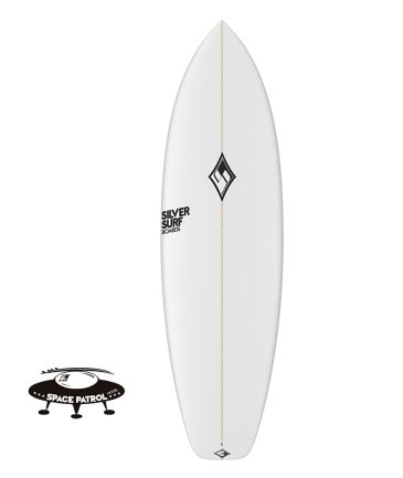 Prancha de Surf Silver Surf Surfboards Modelo Space Patrol. Especial para Surfistas Iniciantes e Experientes. Outline mais largo, Alto Volume. Begniners Surfboards Models. High Volume.