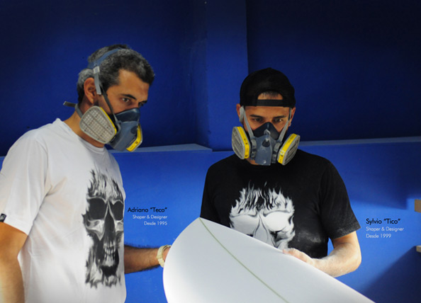 Shapers Adriano Teco e Sylvio Tico SilverSurf Surfboards.