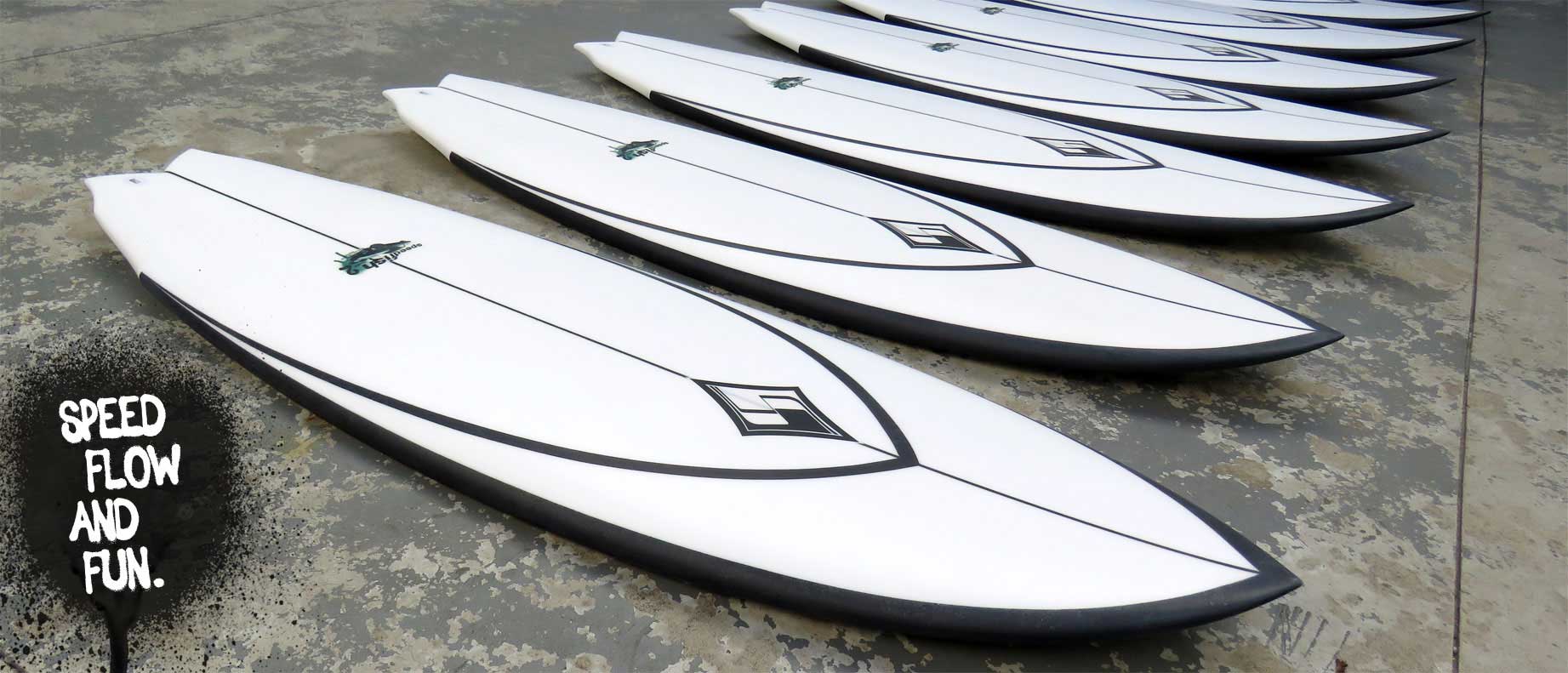 Pranchas de Surf Silver Surfboards Modelo Speed Fish A Venda. Pronta entrega e Sob Encomenda.