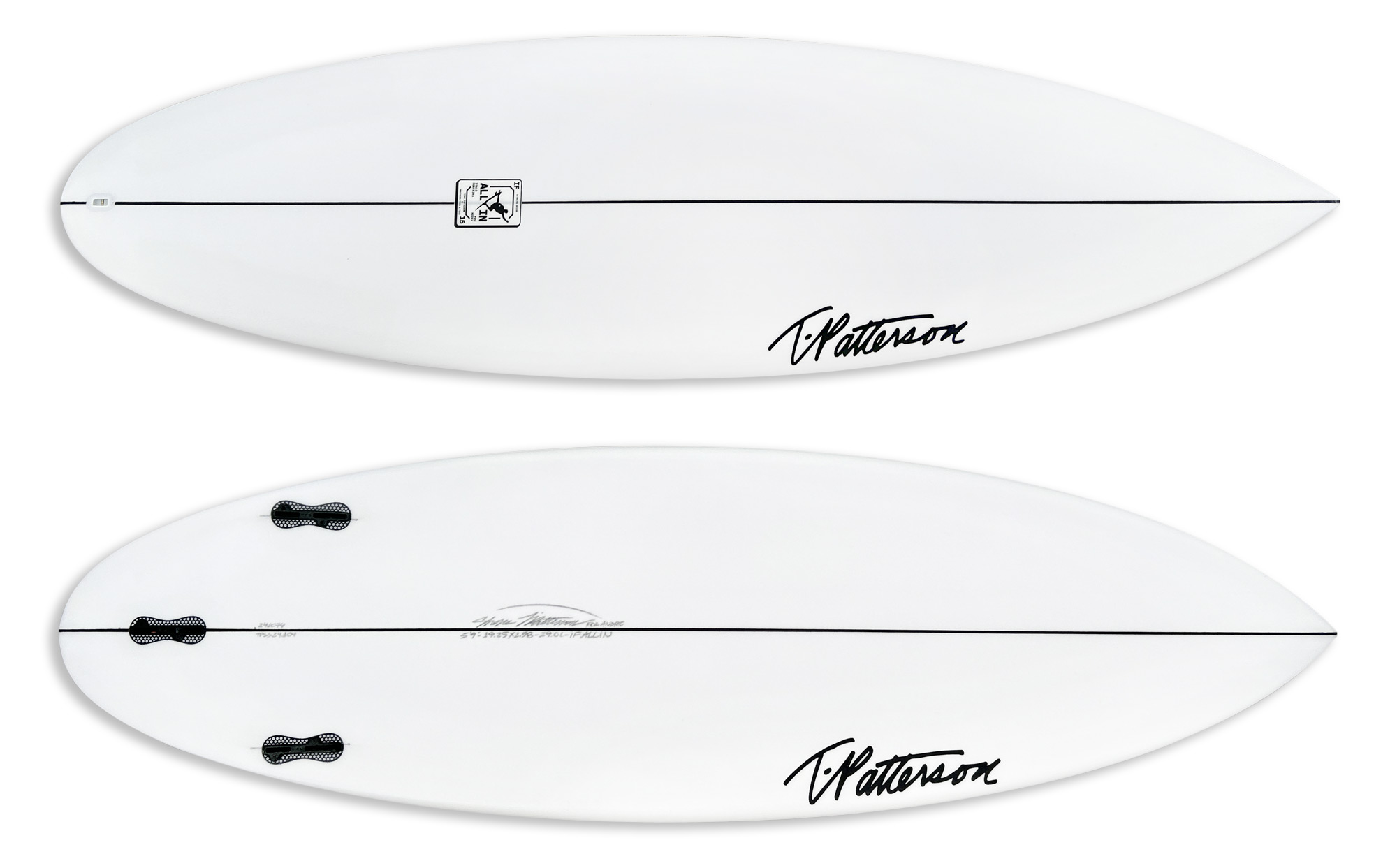 PRANCHA DE SURF MODELO ITALO FERRIRA NOVO ALL IN T.PATTERSON SILVER SURF